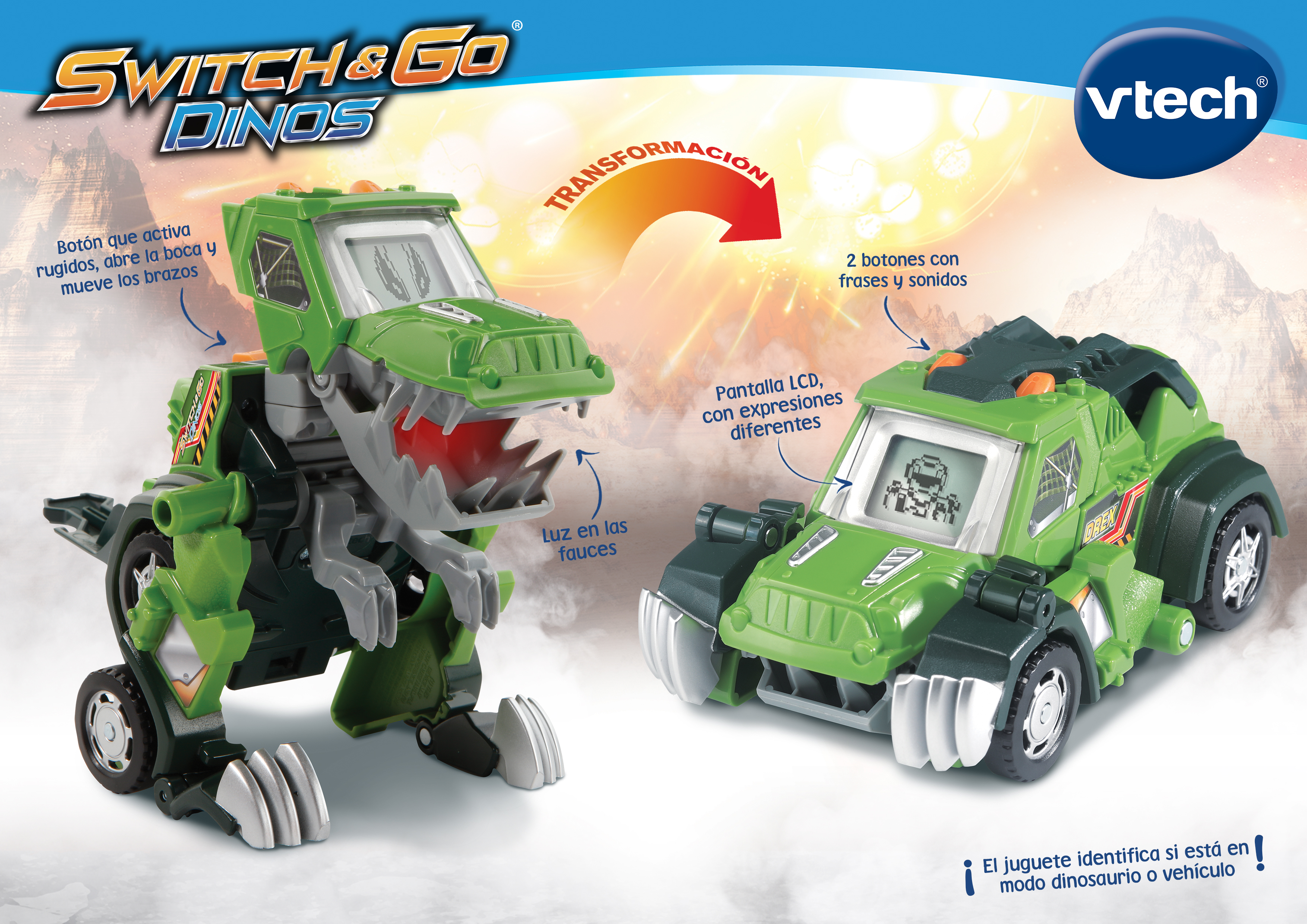Coches que se transforman en 2025 dinosaurios